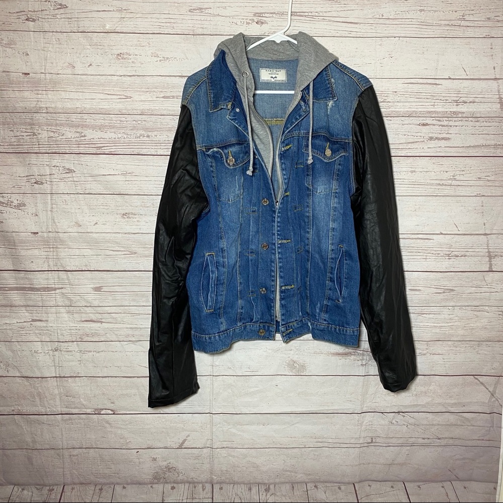 Zara Man Denim Jean jacket size XL